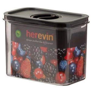 контейнер пл. HEREVIN Canister-Vacuum Lid-White-Black вакумна кр. 1.2 л (161179-000). Photo 2