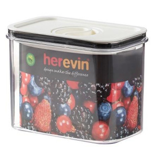 контейнер пл. HEREVIN Canister-Vacuum Lid-White-Black вакумна кр. 1.2 л (161179-000). Photo 3