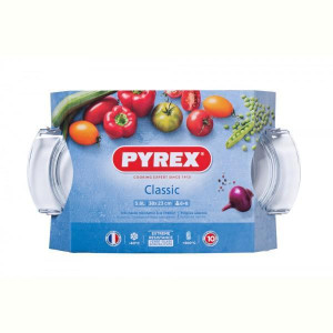 Каструля ск PYREX Classic каструля скл. овал 4,4л+1,4л упак (460A0007643*). Photo 3