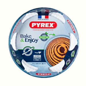 Форма ск PYREX B&E склянна кругл. 26см (2,1л) рифл вис борт (818B0008046*)