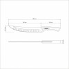 Ніж TRAMONTINA Churrasco Black М'ясник 253 мм (22841110)