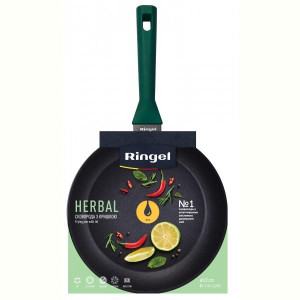 Сковорода RINGEL Herbal глибока 22 см зкришкою (RG-1101-22hL). Photo 3