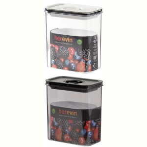 контейнер пл. HEREVIN Canister-Vacuum Lid-White-Black вакумна кр. 1.8 л (161184-000)